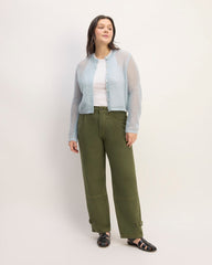 The Everlane x Marques' Almeida Alpaca Mesh Cardigan | Mist