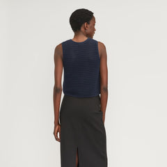 The Crochet Knit Cami | Navy