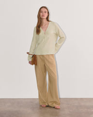 The Crinkle Long-Sleeve | Sandshell