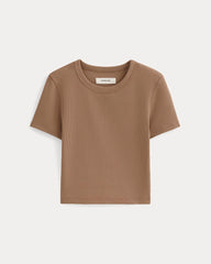The '90s Rib Tee | Mocha