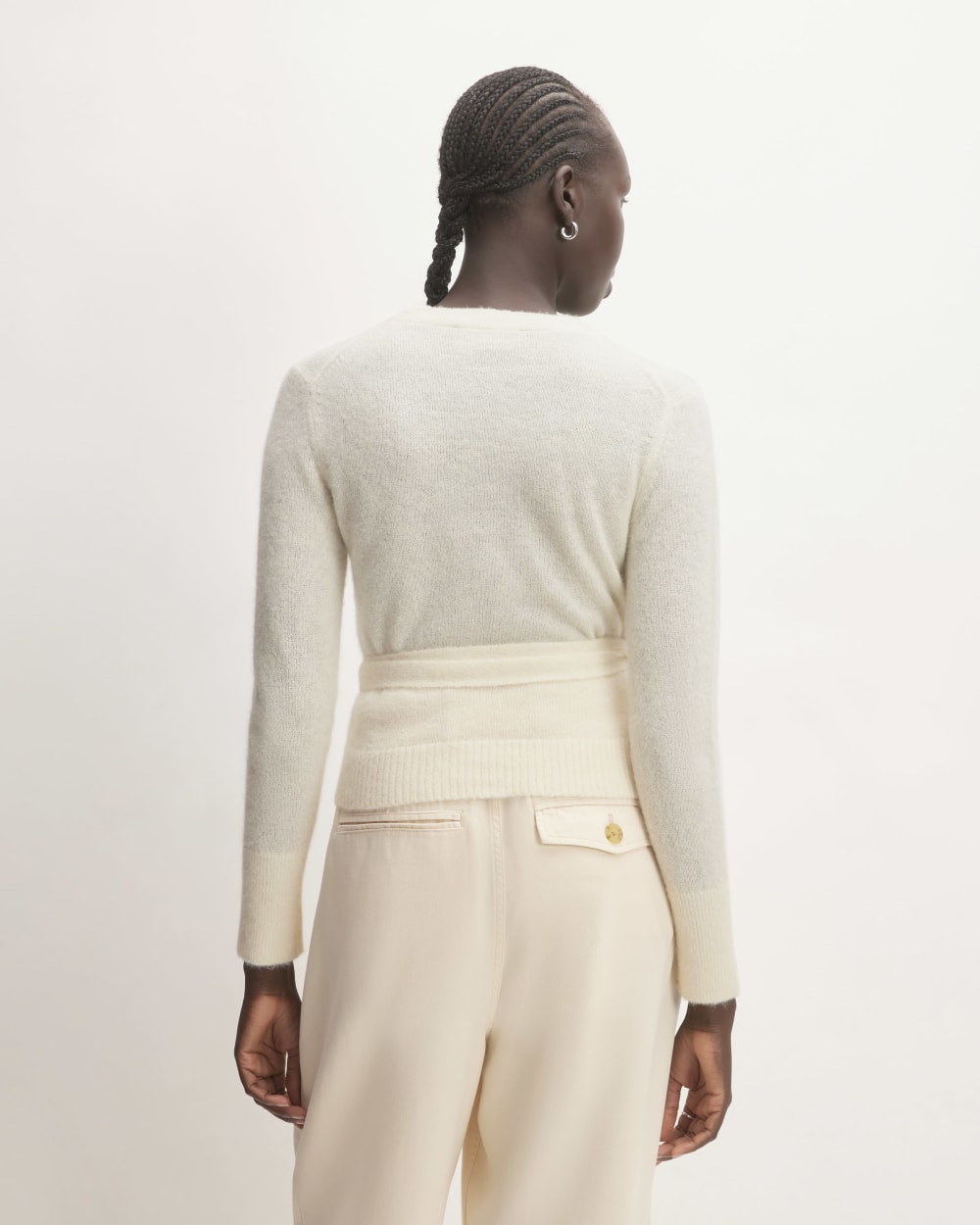 The Alpaca Wrap Sweater | Snow