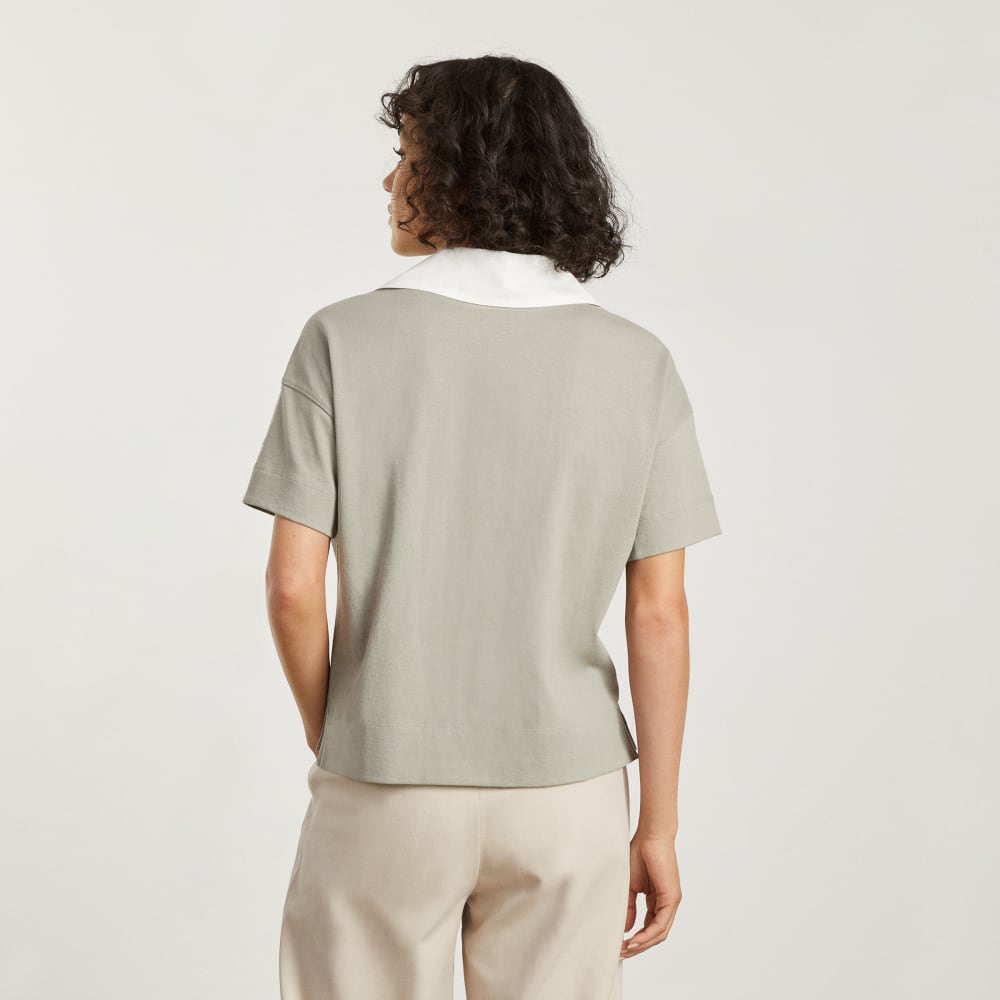 The Retro Jersey Polo | Smoke / Bone