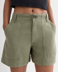 The Utility Short in Buttersoft | Lichen Green