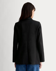 The Relaxed Blazer in Buttersmooth | Black