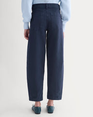 Twisted Seam Barrel Pant | Navy