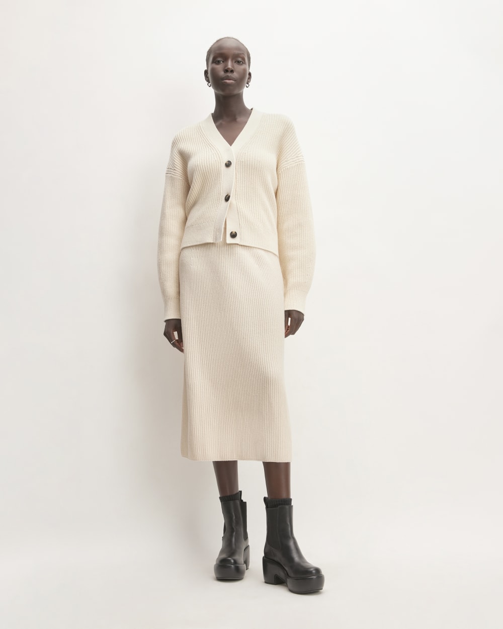 The Organic Cotton Sweater Midi Skirt | Canvas