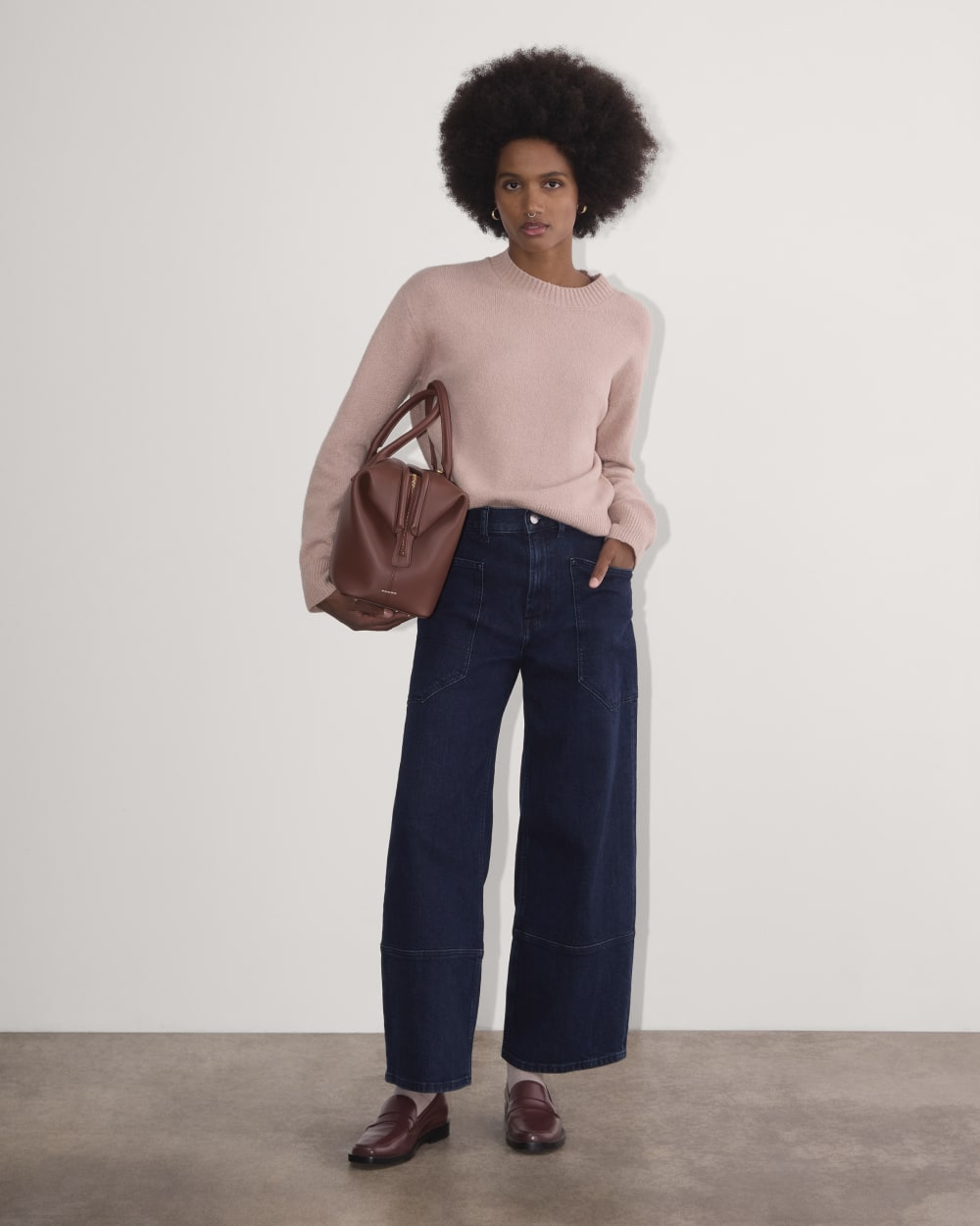 The Cocoon Crew in Plush Cotton | Dusty Rose