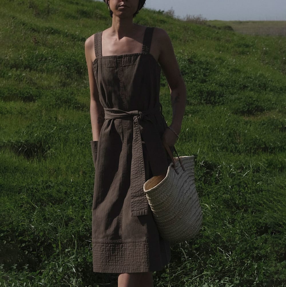 The Organic Cotton Herringbone Dress | Beech