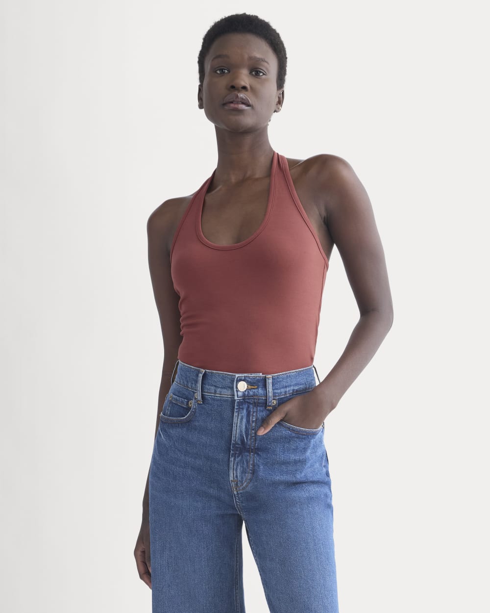 Halter Tank | Henna Red