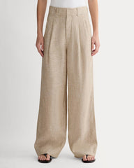 The Linen Way-High® Drape Pant  | Cornstalk Chambray