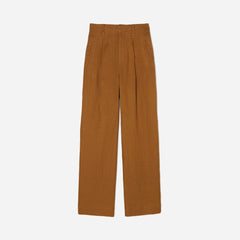 The Linen Way-High® Drape Pant  | Tawny Brown