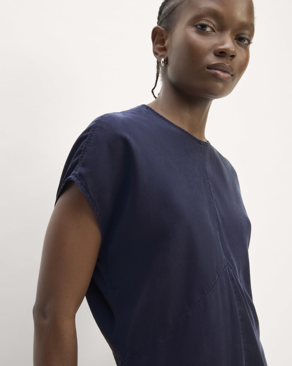 The Drape Top in Butterlite | Navy