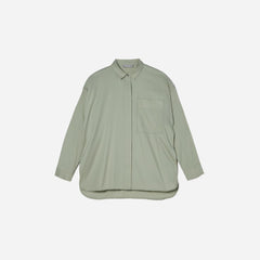 The Oversized Silky Cotton Shirt | Laurel
