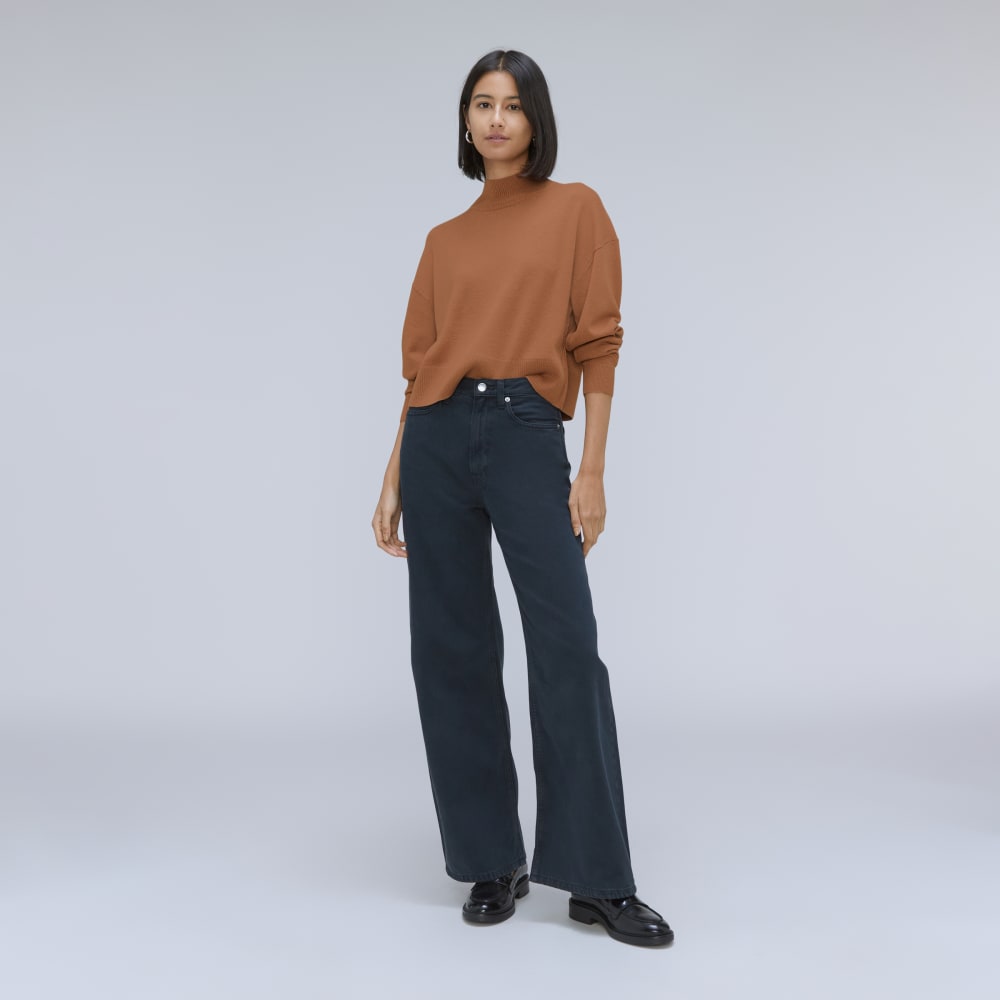 The Luxe Merino Turtleneck | Tawny Brown