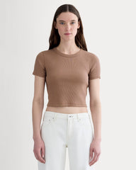 The '90s Rib Tee | Mocha