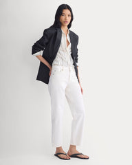 Low-Rise Straight Jean | Ecru