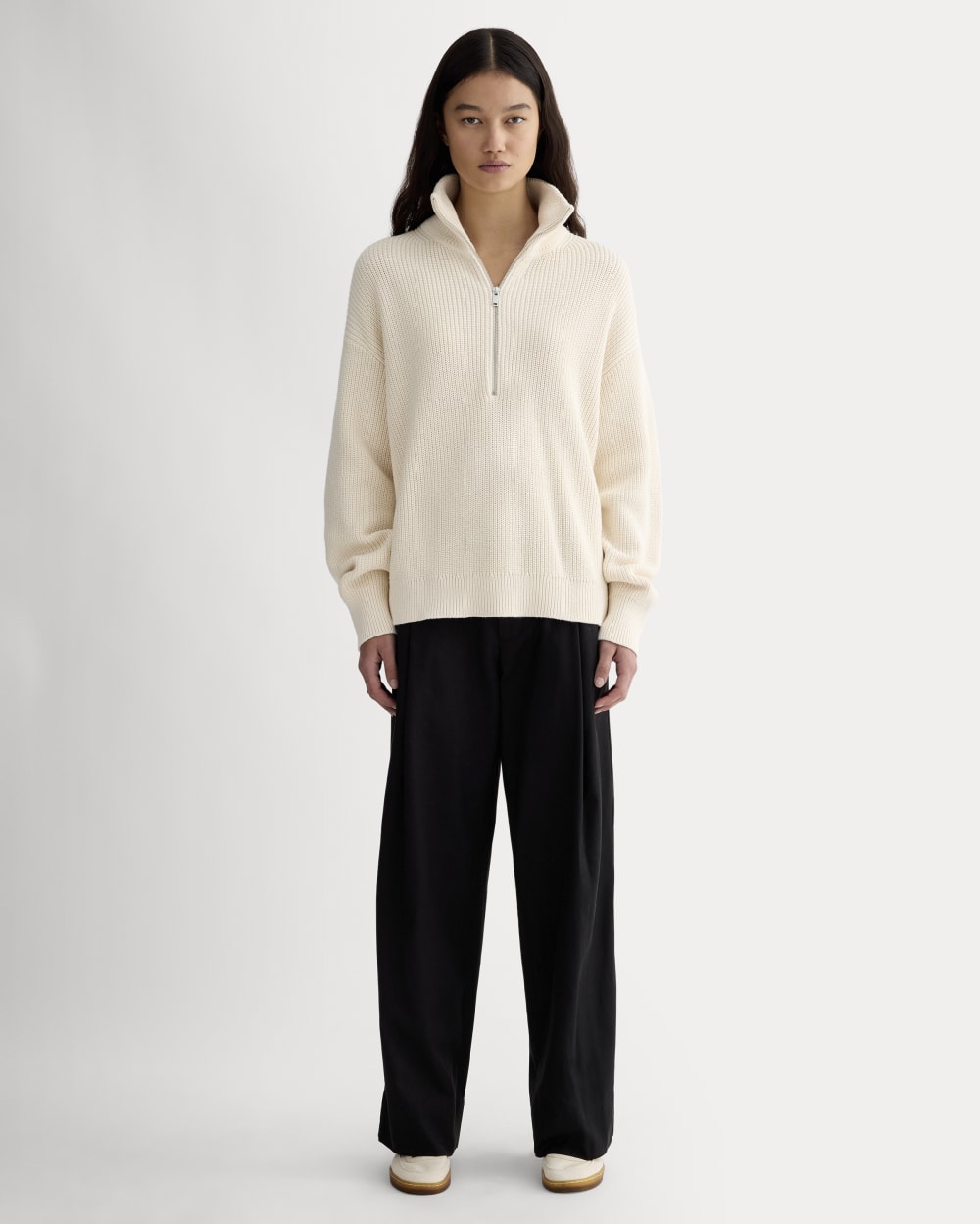 The Half-Zip in Everyday Cotton | Canvas