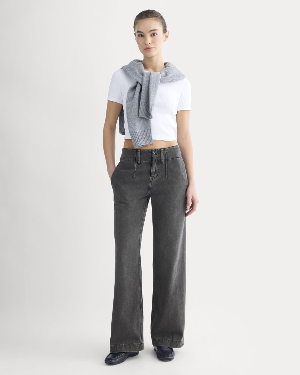 The Mid-Rise Trouser Jean | Black