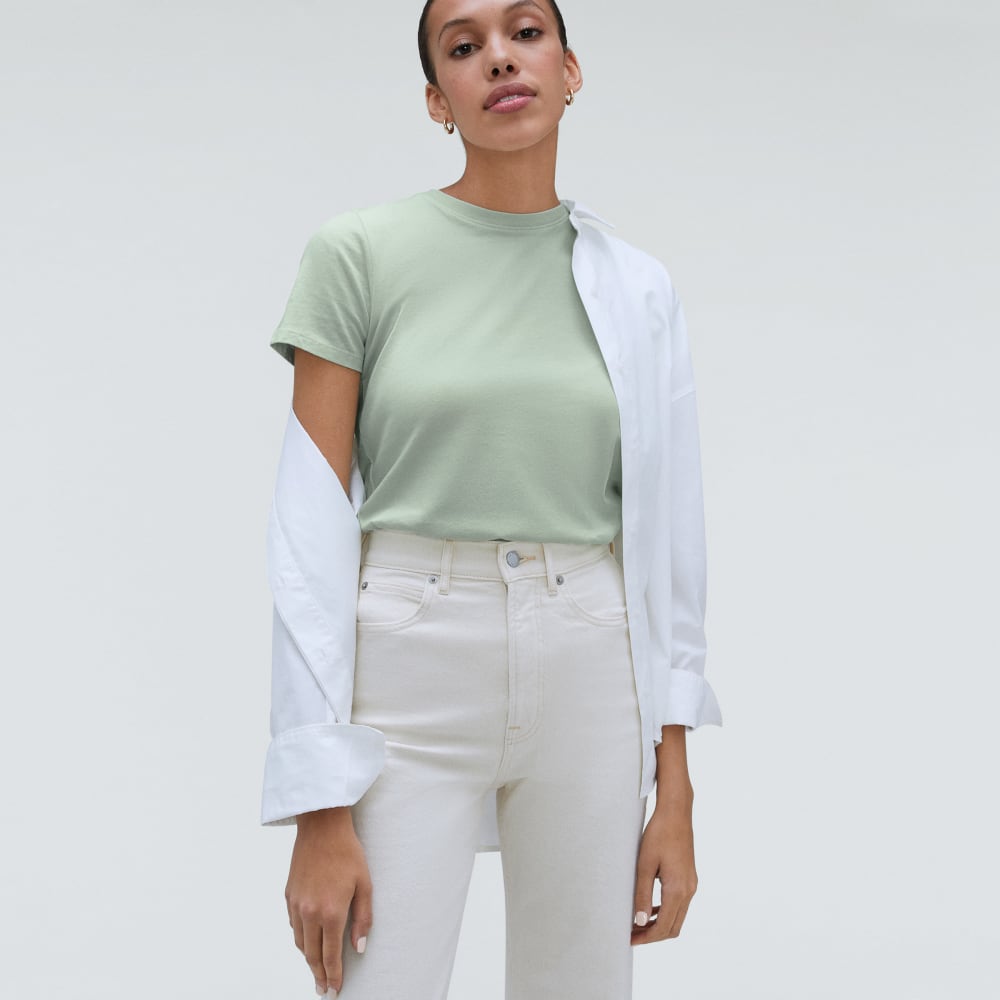 The Organic Cotton Crew Tee | Lily Green