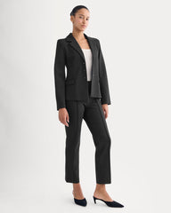 Slim Trouser in Ponte | Black