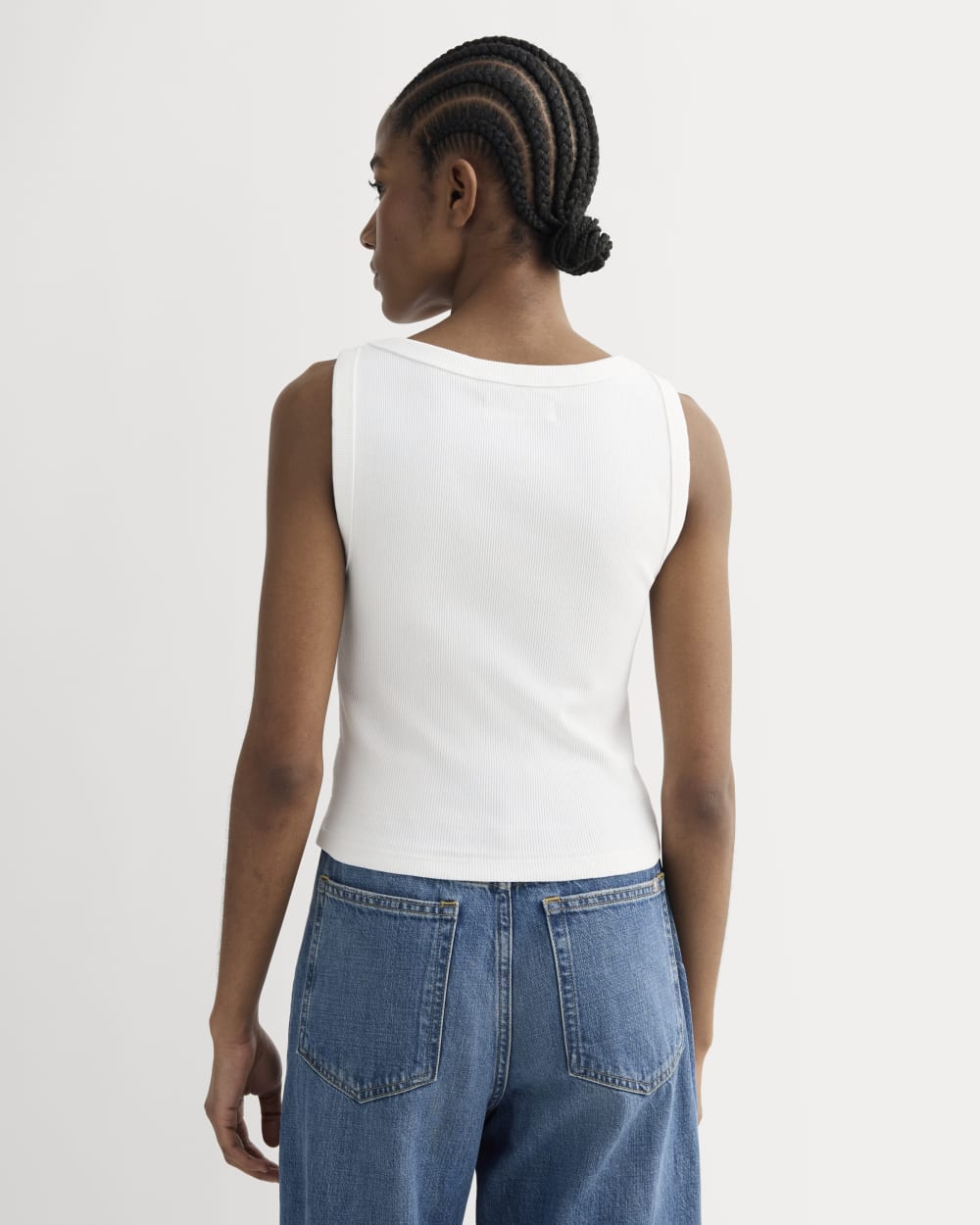 The Selfie Boatneck Tank | White